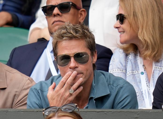 Ook acteur Brad Pitt kon de finale smaken.