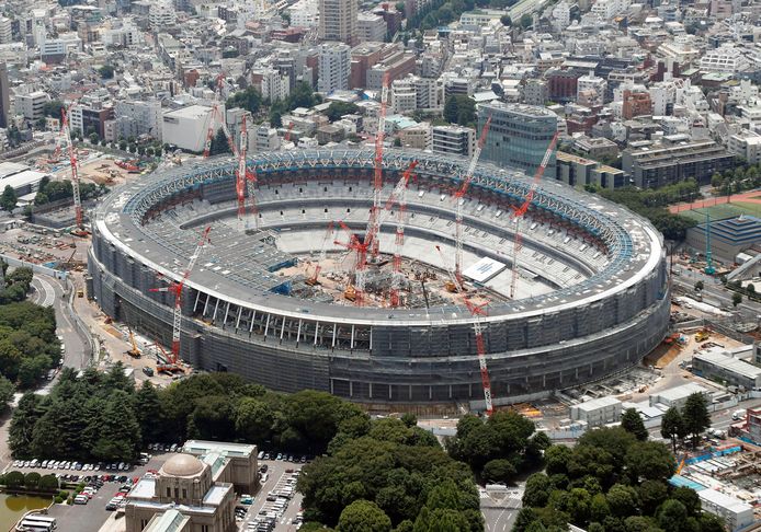 Het olympisch stadion in Tokio.
