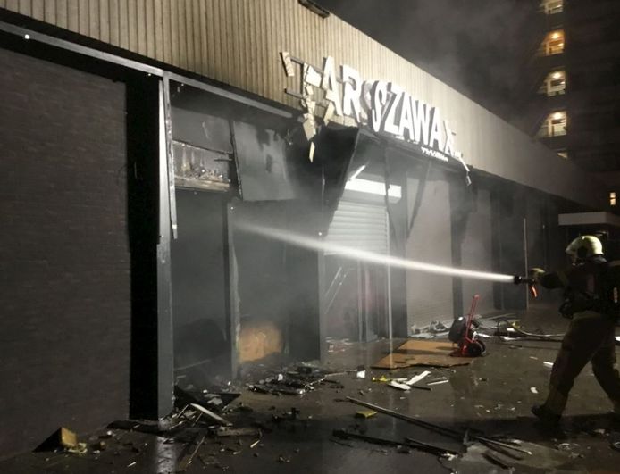 Explosie bij Poolse supermarkt in Tilburg.