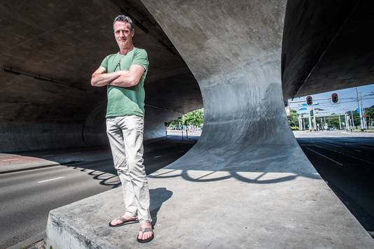 Paul de Brouwer van PO in Actie, actievoerder voor betere salarissen in het basisonderwijs.