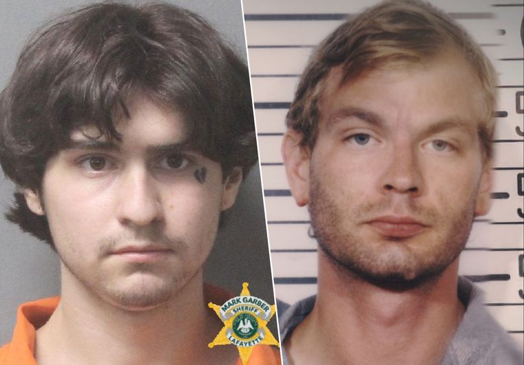 Chance Seneca (links) en seriemoordenaar Jeffrey Dahmer (rechts). Beeld RV/Getty Images