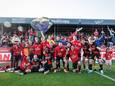 Almere City viert de zege.