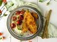 Wat Eten We Vandaag: Aubergineschnitzel met pastinaakpuree en gepofte tomaatjes