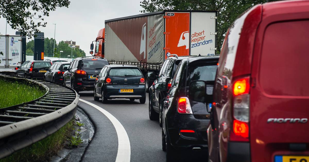 Veel meer files door ongelukken op de weg.