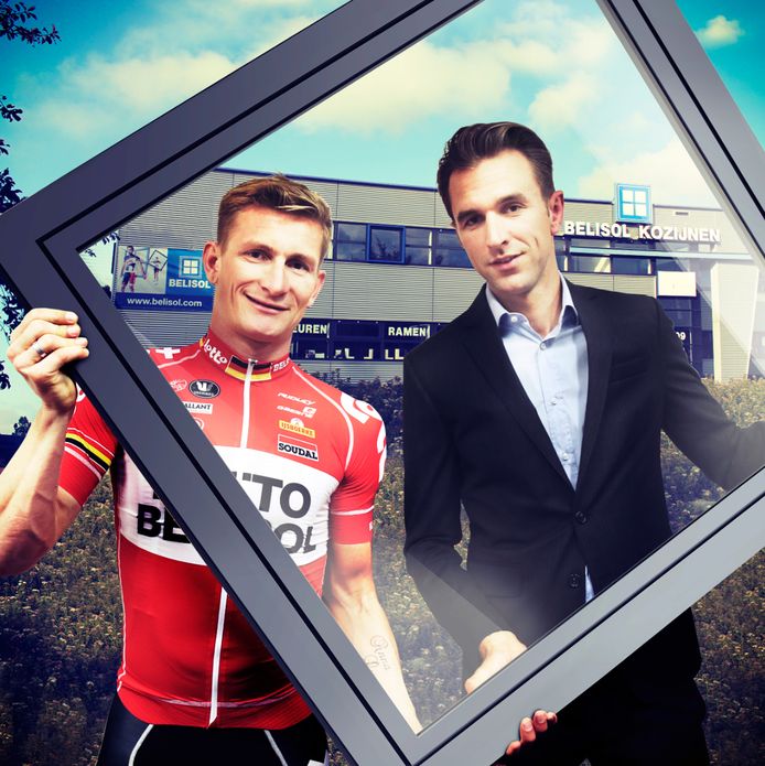 Dirk Bellemakers met zijn oud-ploeggenoot André Greipel van LottoBelisol.