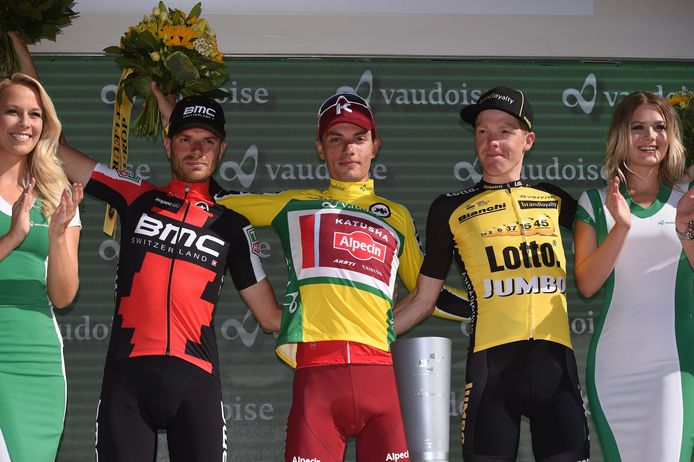 Kruijswijk (rechts) eindigde als derde in het eindklassement.