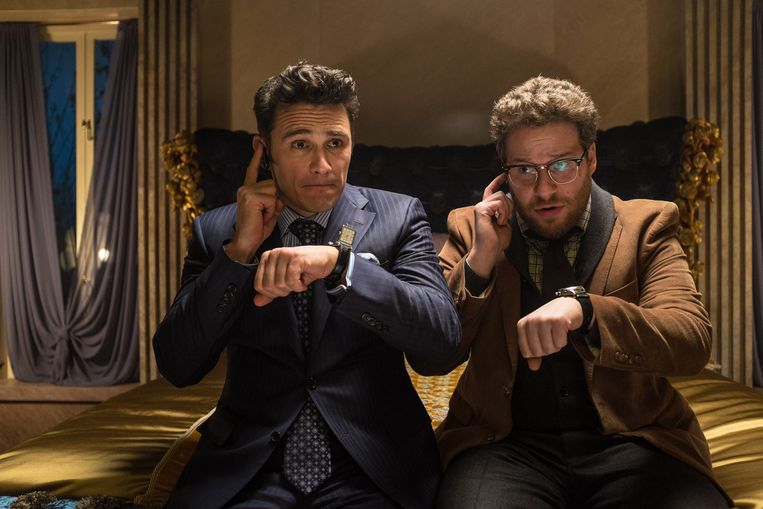 James Franco and Seth Rogen in a scene from the film 