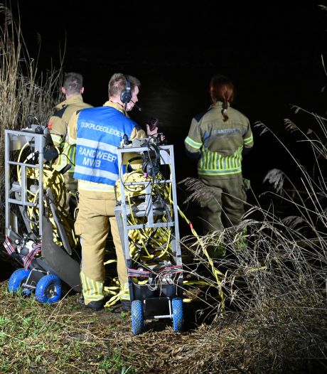 Bestuurder belandt met bestelbus in het water in Terheijden
