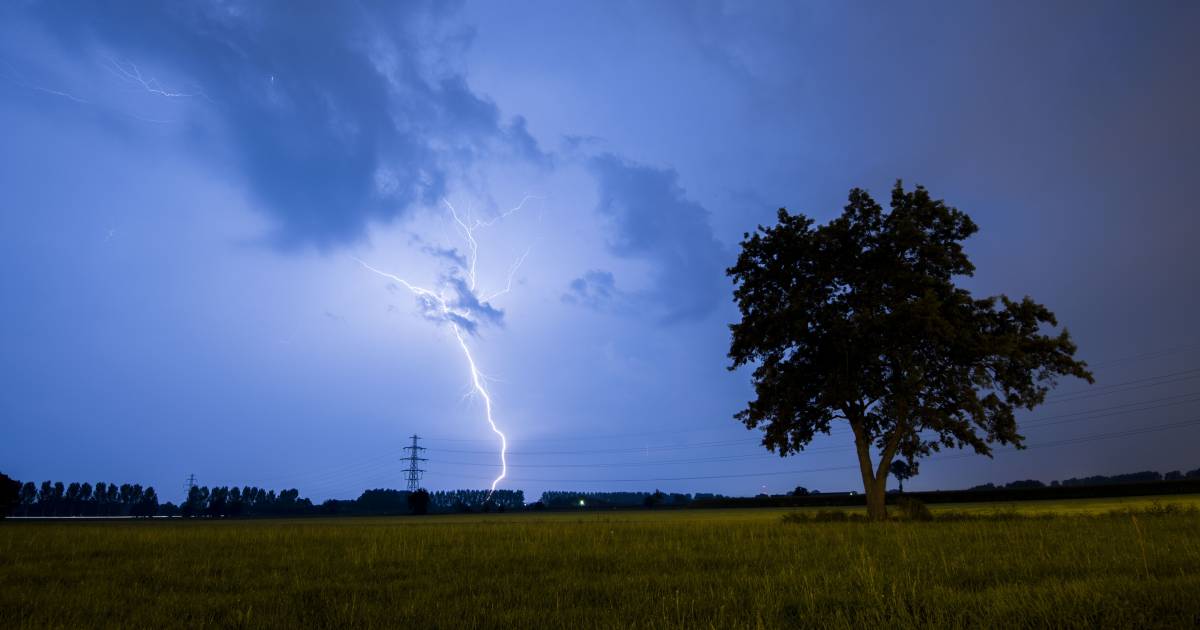 Onweer en harde wind verwacht, morgenavond code geel in het hele land