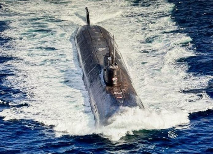 De Russische onderzeeboot Belgorod.