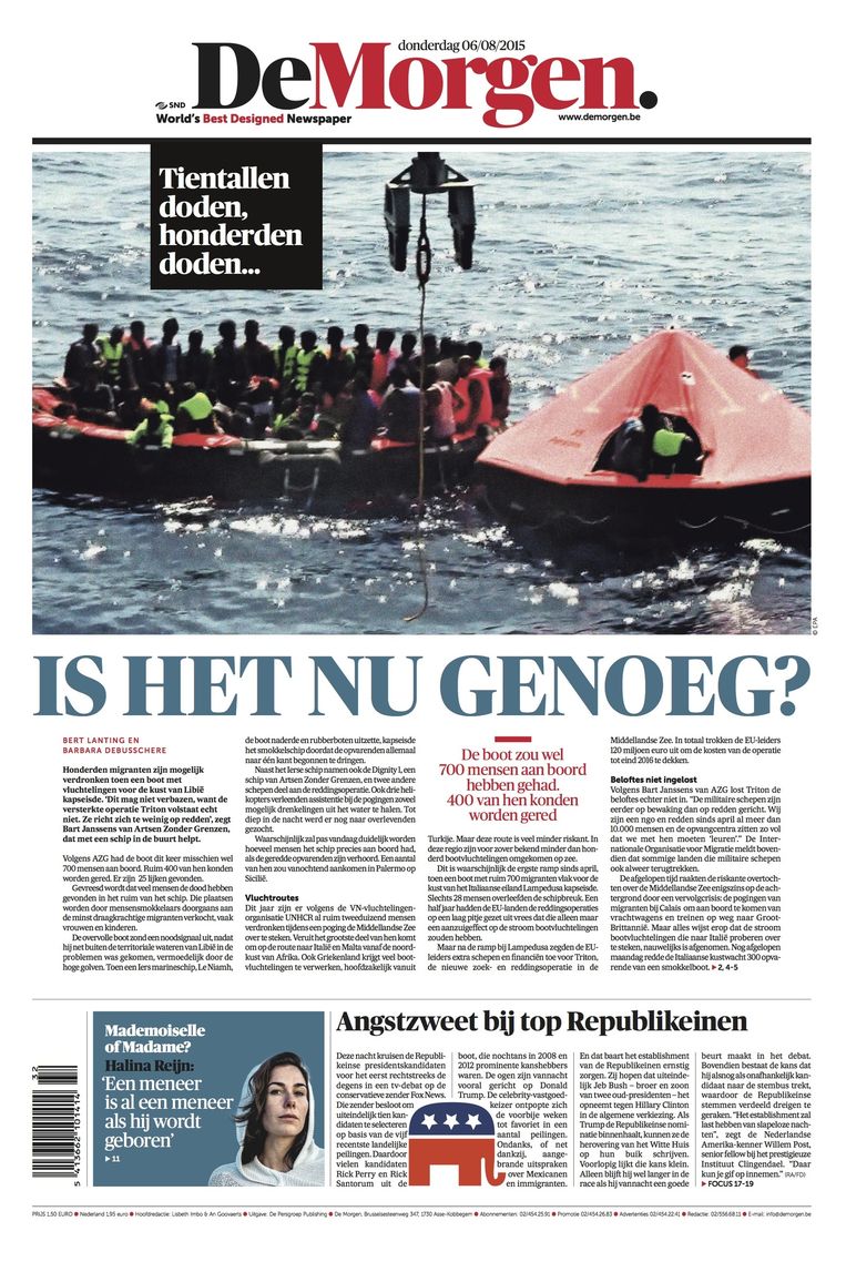 Theo Francken Haalt Uit Naar Voorpagina De Morgen De Morgen