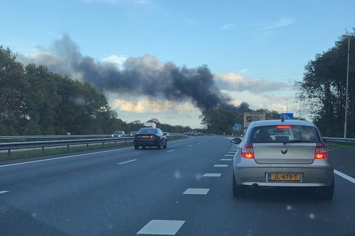 Ongeluk met vrachtwagen op A50 bij Berghem