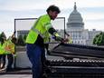 Hekken die na de bestorming van het Capitool rondom het gebouw werden geplaatst, zijn onlangs verwijderd.