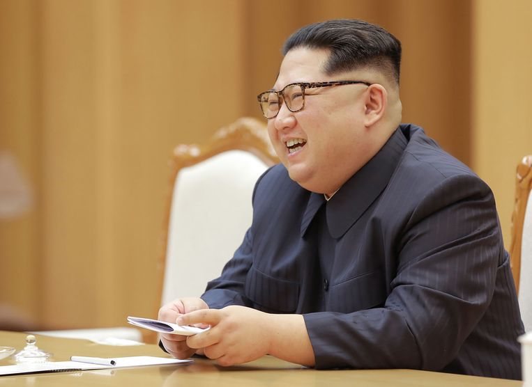De Noord-Koreaanse leider Kim Jong-un. Beeld ANP
