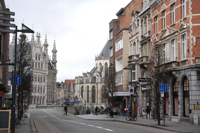De Bondgenotenlaan in Leuven moet in de toekomst een aangename winkelstraat worden door tal van ingrepen die Liefst Leuven voorstelt aan het stadsbestuur.