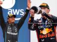 Lewis Hamilton en Max Verstappen.