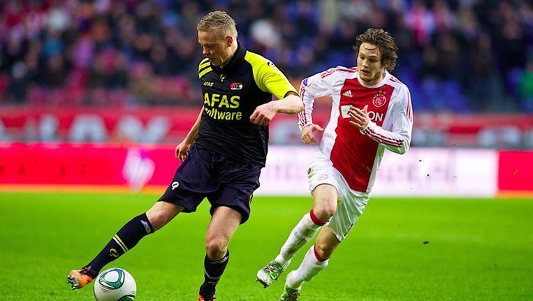 Kolbeinn Sigthorsson, hier nog aan het werk tegen Ajax, speelt volgend seizoen bij de Amsterdammers. Beeld UNKNOWN