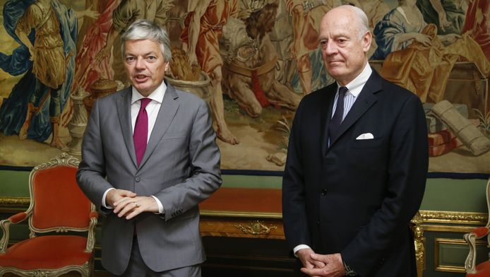 Didier Reynders et Staffan de Mistura