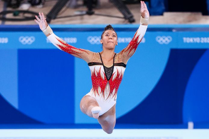Jutta Verkest op de Spelen van Tokio.