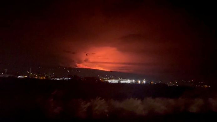 Vulcano Mauna Loa sull'isola americana delle Hawaii.