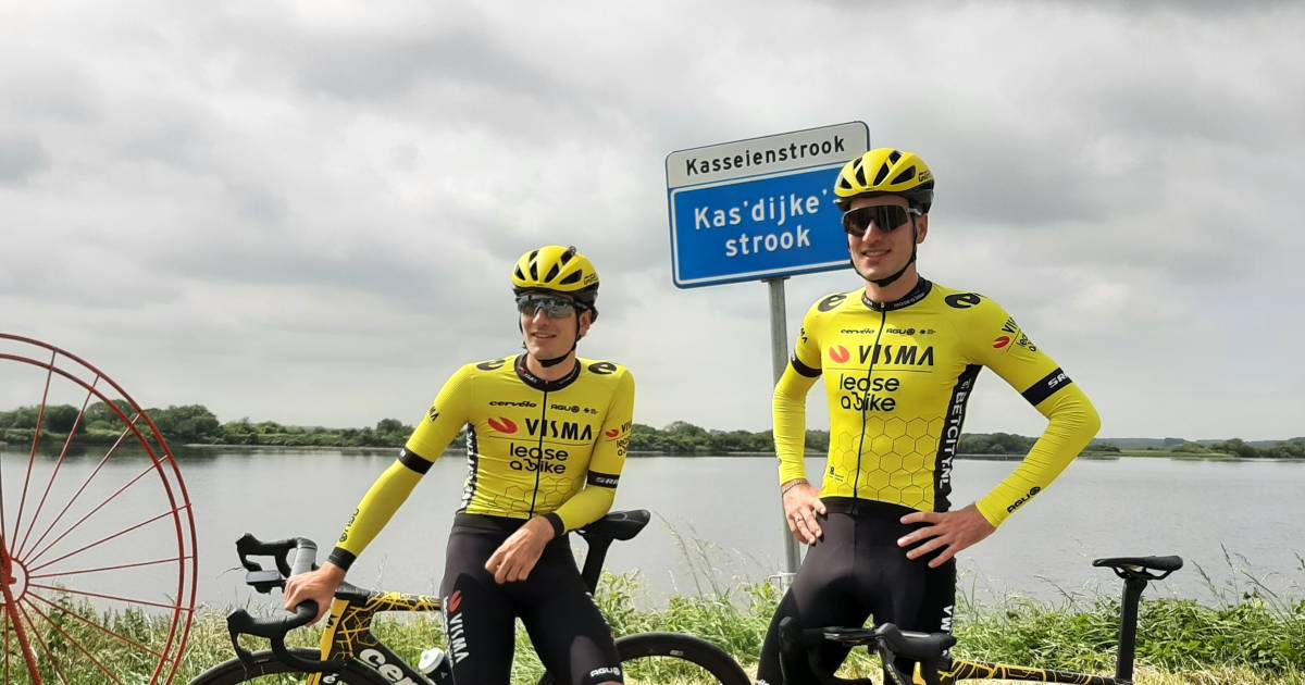 Wielerbroers Van Dijke hebben hun eigen kasseienstrook op Noord-Beveland