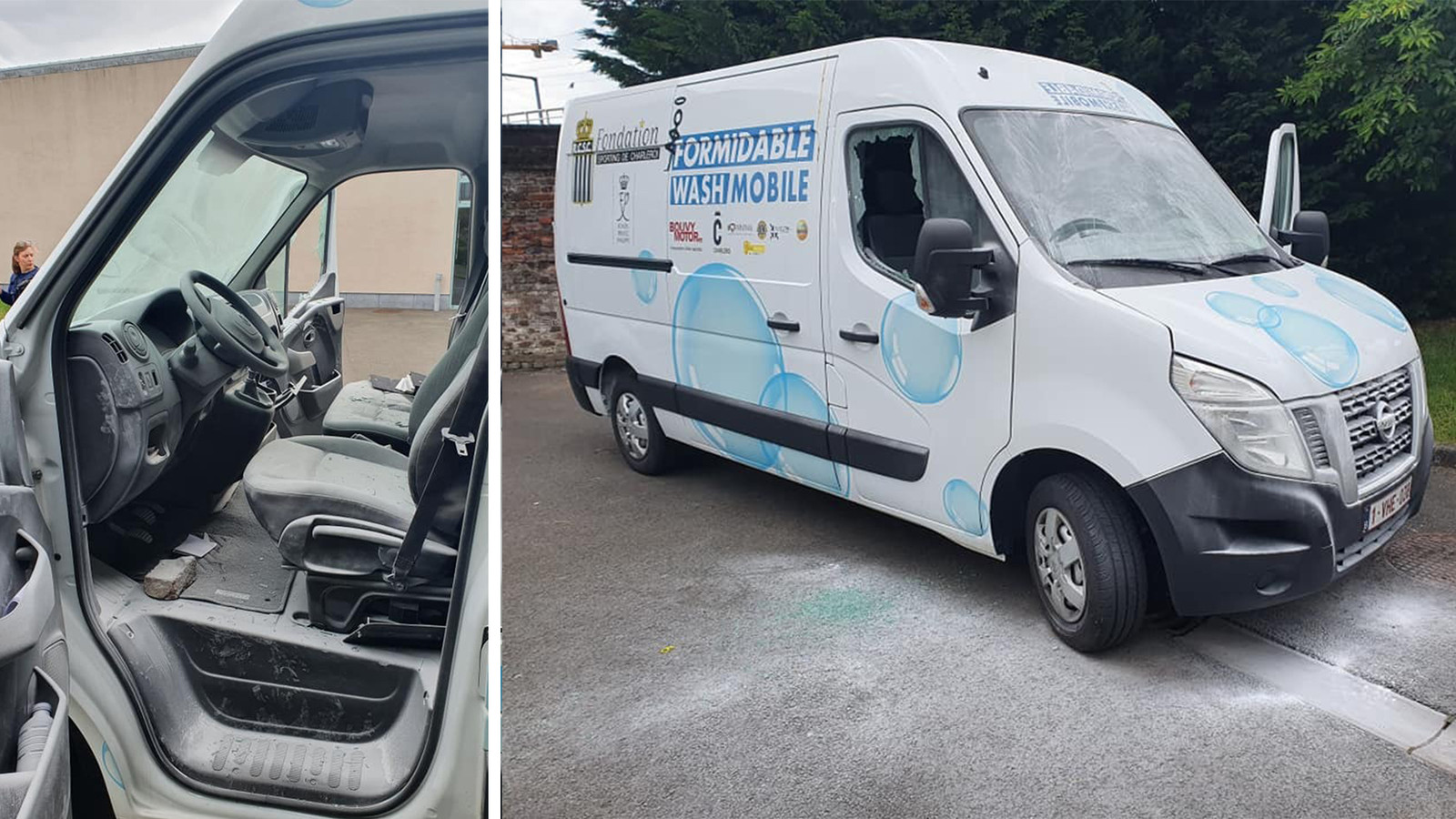 La Wash Mobile a été vandalisée à Marchienne-au-Pont (Charleroi)
