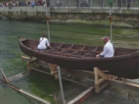 Un bateau en chocolat entame son tout premier voyage