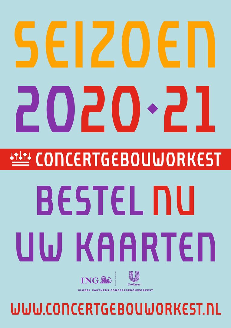 Poster van het Concertgebouworkest. Beeld Concertgebouworkest