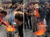Britten verbranden energierekeningen tijdens protest