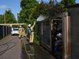 Brand in tuinoverkapping Karel Doormanstraat Meppel.