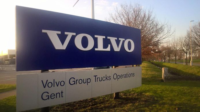 De afdeling van Volvo Trucks in Gent.