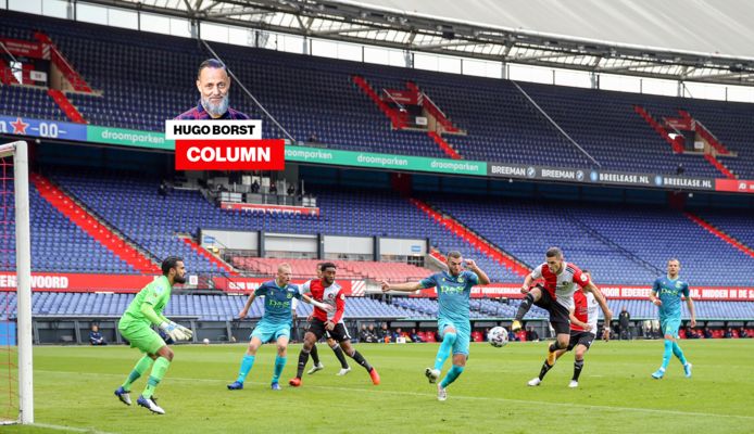 Feyenoord en Sparta Rotterdam spelen in een lege Kuip.