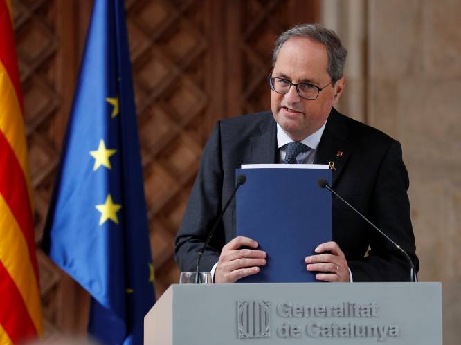Catalaanse premier Quim Torra afgezet door Spaanse kiescommissie