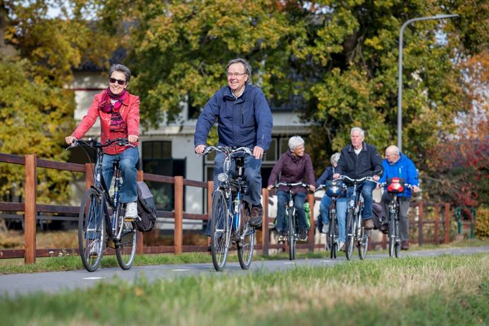 De negen Doortraproutes zijn bedoeld voor oudere fietsers.