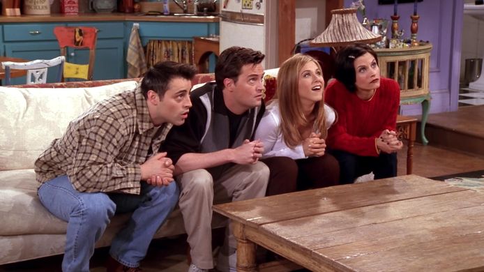 Scène uit de serie Friends die voorheen op Netflix te zien was, maar nu exclusief op HBO Max.
