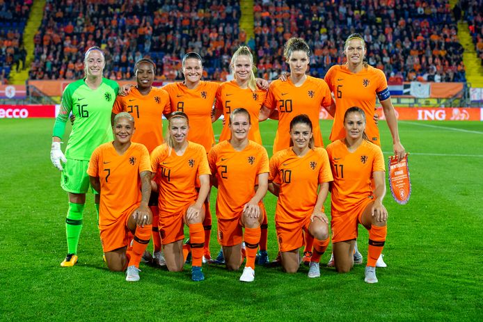 De oranje leeuwinnen.