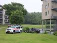 Onderzoek door de politie op Parc Zonnehove tussen Oostkapelle en Domburg.