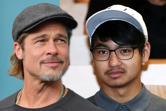 Brad Pitt en zijn zoon Maddox