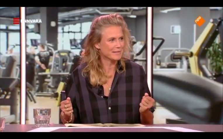 Sophie Hilbrand in de eerste aflevering van Khalid & Sophie. Beeld 