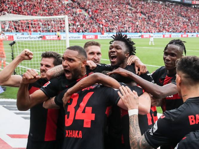 Ongezien volksfeest: Leverkusen pakt zijn eerste Duitse titel en breekt na 11 jaar de hegemonie van Bayern