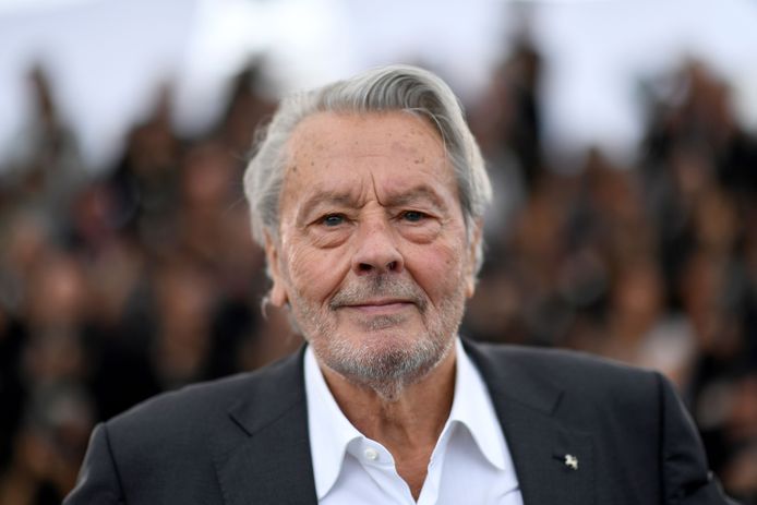 Alain Delon op 19 mei van dit jaar in Cannes