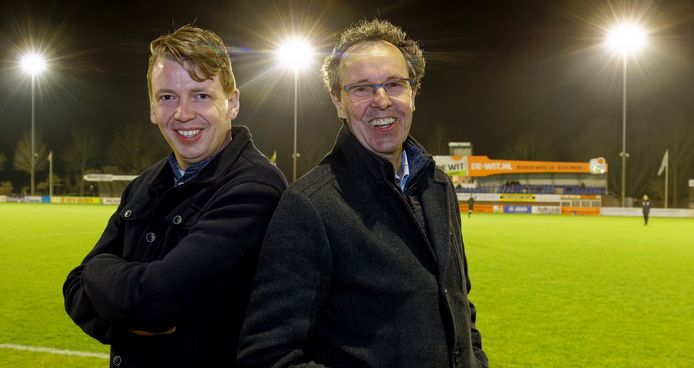Voorzitter Roy van Helvoirt (links) van Avanti'31 en Sjef van Tartwijk, preses van RKSV Schijndel.