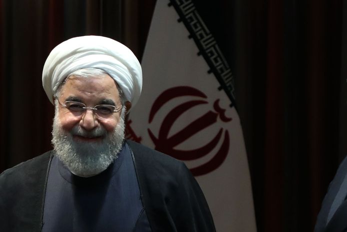 De Iraanse president Hassan Rohani.