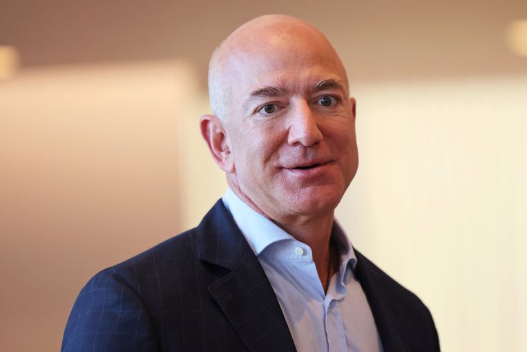 De Amerikaanse zakenman Jeff Bezos van Amazon. Beeld Reuters
