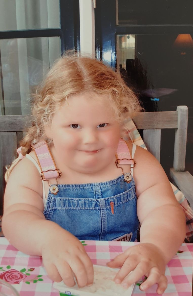 Alexandra Jubels rond haar 4de jaar. Beeld privébeeld
