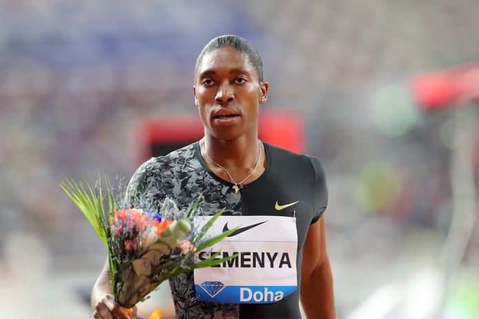 Caster Semenya trad vrijdag aan in de Diamond League van Doha, waar ze de 800m won. Haar 30ste zege op rij.
