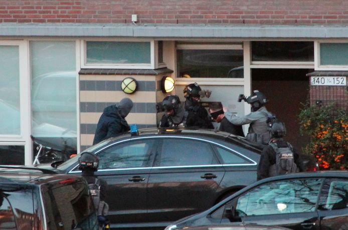 Tanis bij zijn arrestatie in Utrecht op 18 maart.