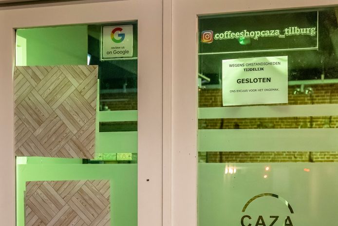 Coffeeshop Caza aan de Gasthuisring beschoten.