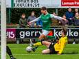 Stef Ottink stijlvol in actie tegen UNA. De routinier ontbrak dit seizoen zelden in de selectie van HSC’21.