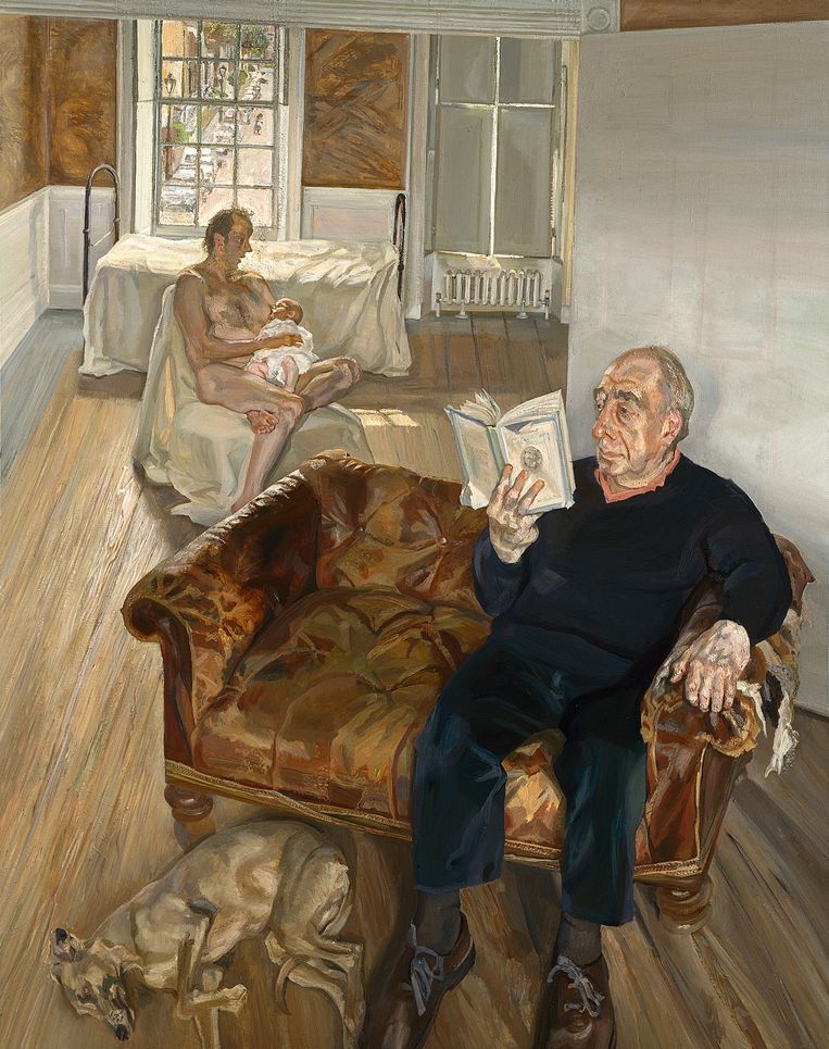 Lucian Freud: 'Large Interior', Notting Hill, 1998. 
 Beeld The Lucian Freud Archive/ Bridgeman Images.